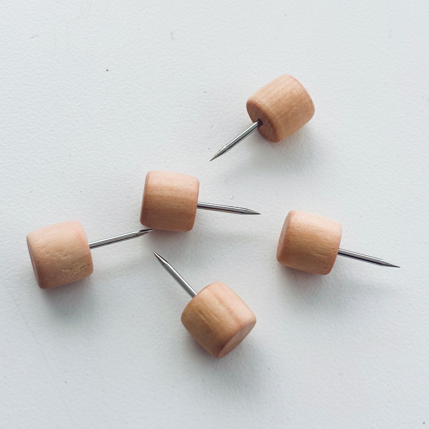 Cylinder Wooden Push Pins