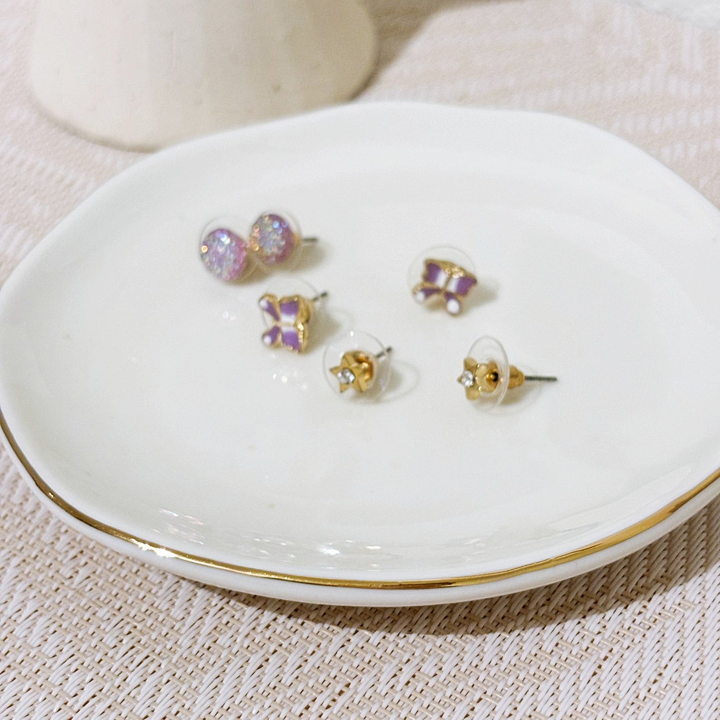 Gold Rim Trinket Dish