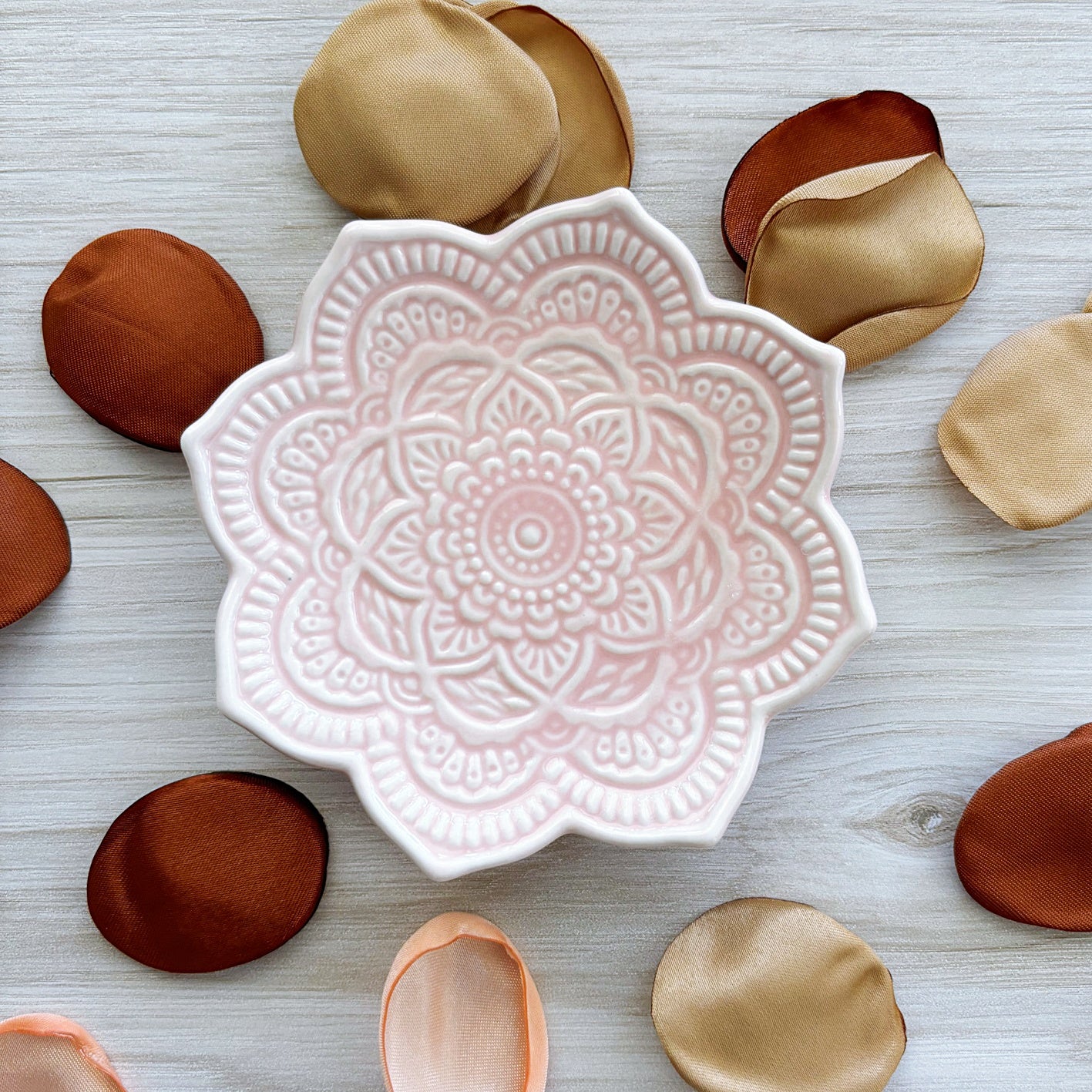Mandala Trinket Dish - Pink
