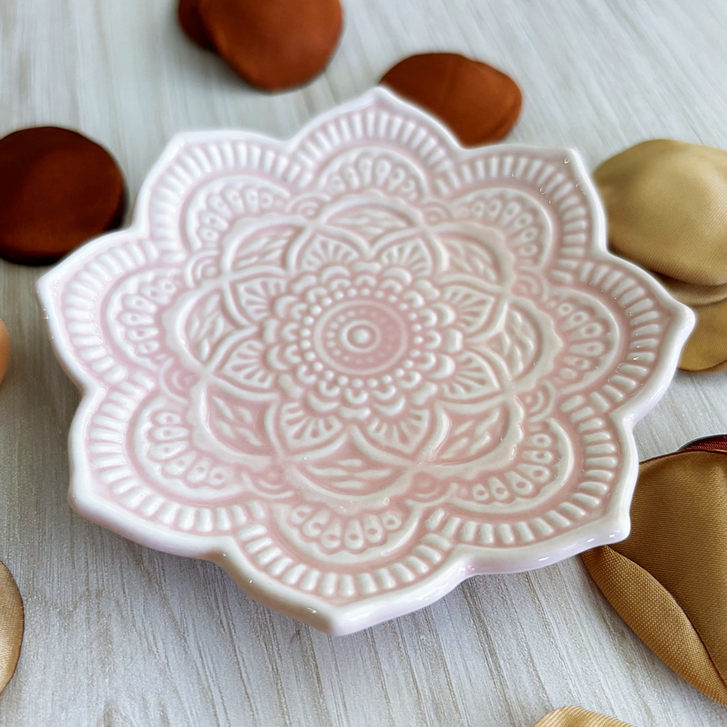 Mandala Trinket Dish - Pink