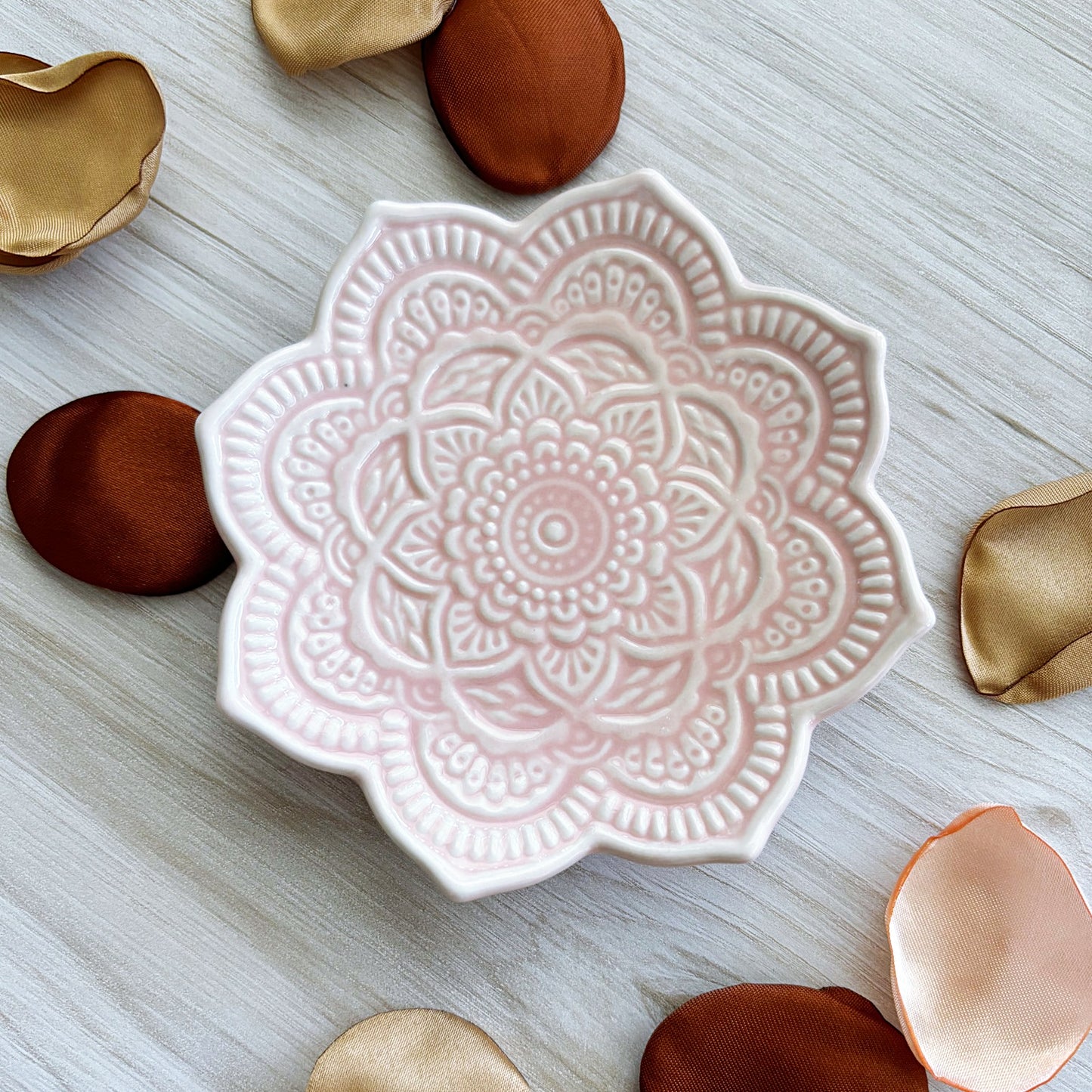 Mandala Trinket Dish - Pink