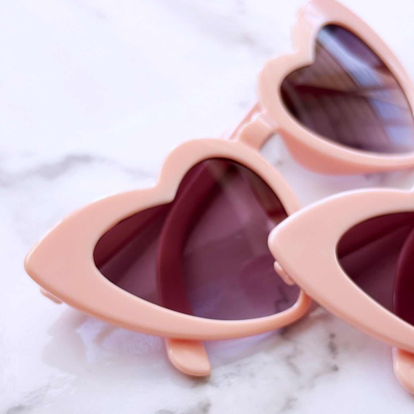 Novelty Pink Heart Sunglasses