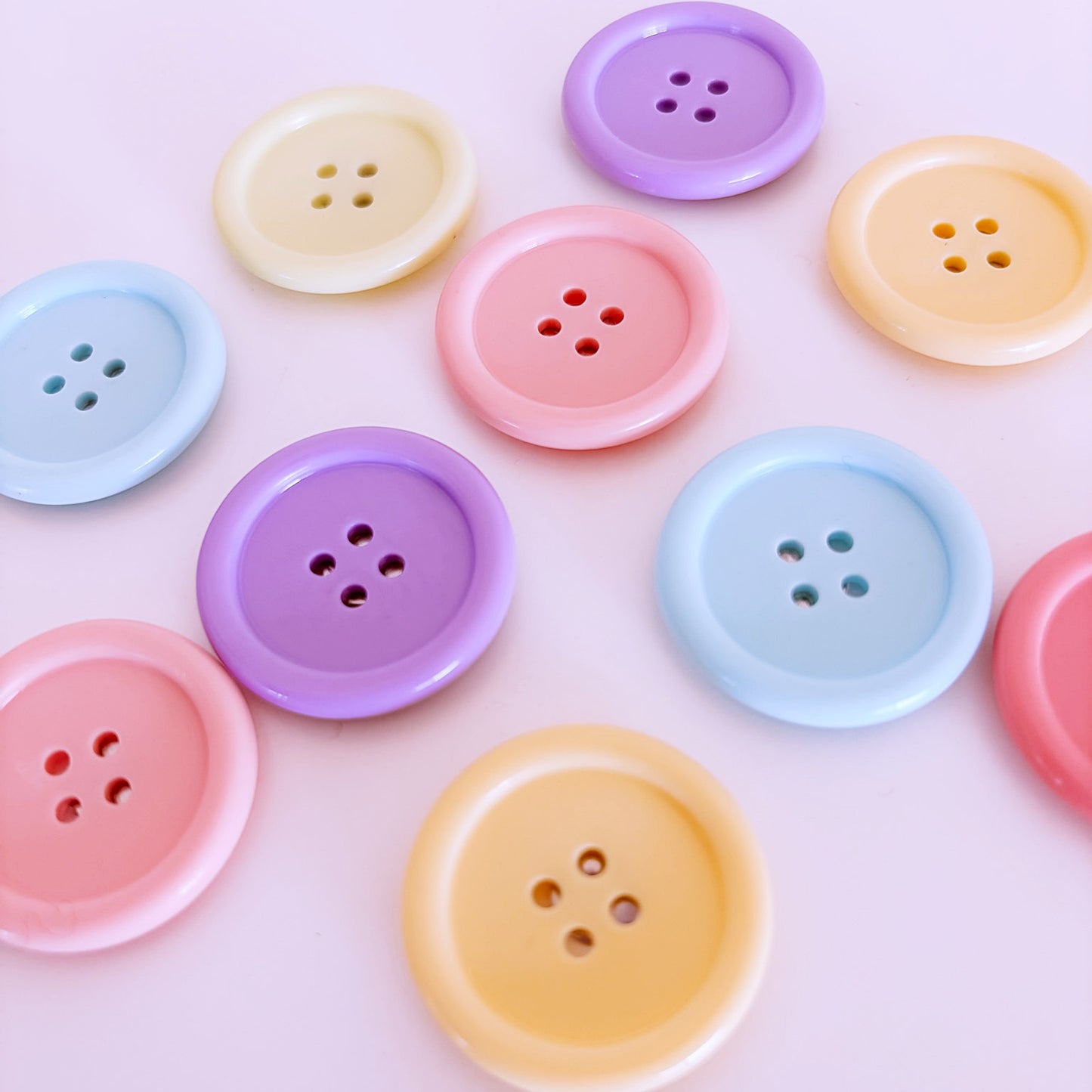 Pastel Button Magnets