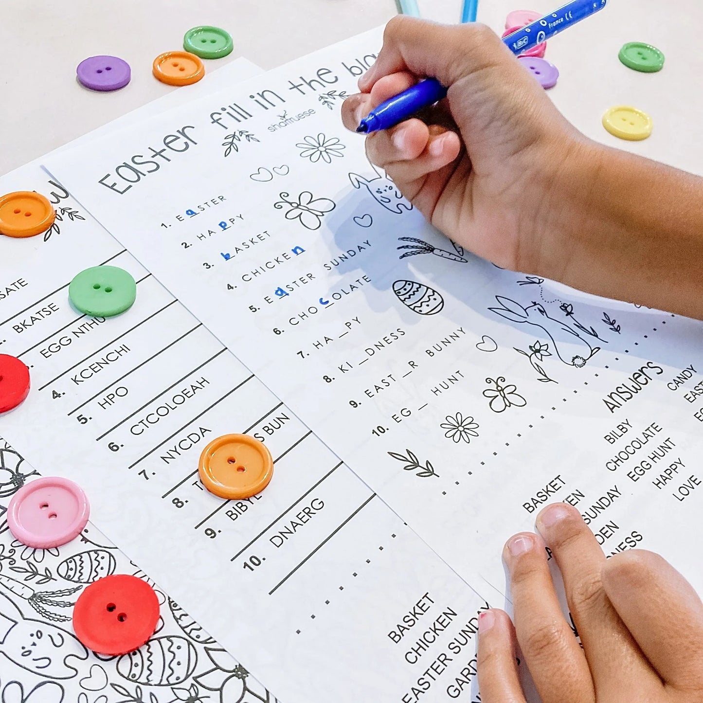 Easter Activity Pages Instant Download