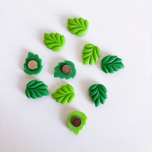 Mini Green Leafy Magnets