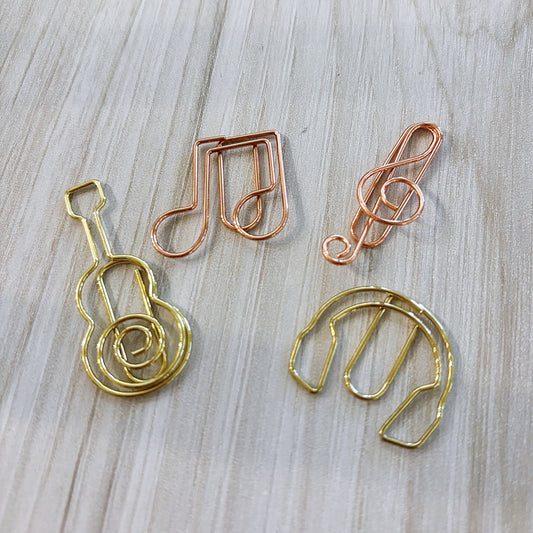 Metallic Musical Paper Clips