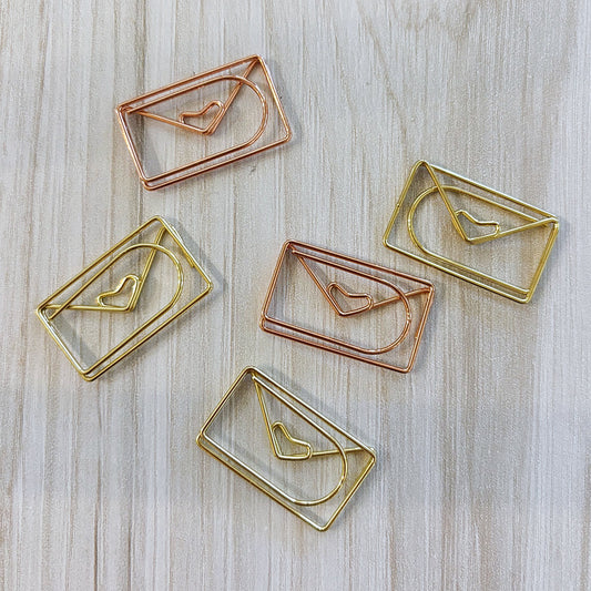 Metallic Envelope Paper Clips