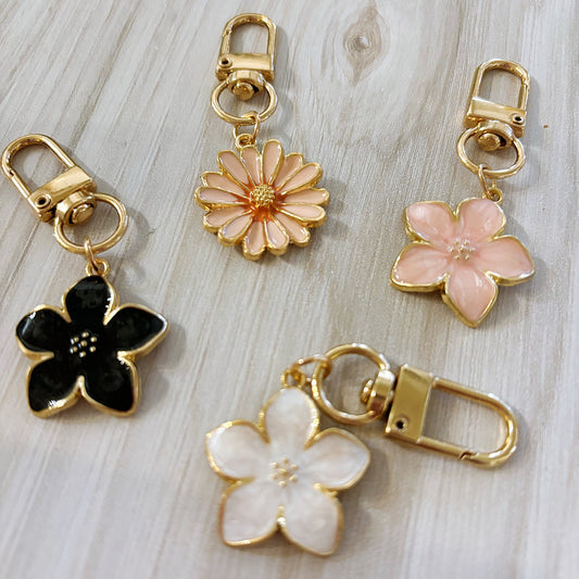 Mini Floral Key Chain Charm