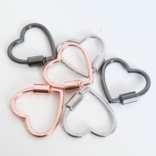 Heart Shaped Screw Carabiner