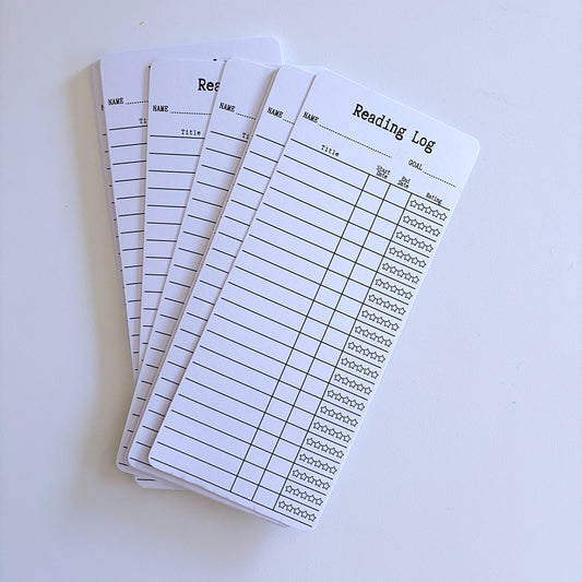 Reading Log & Rating Cards