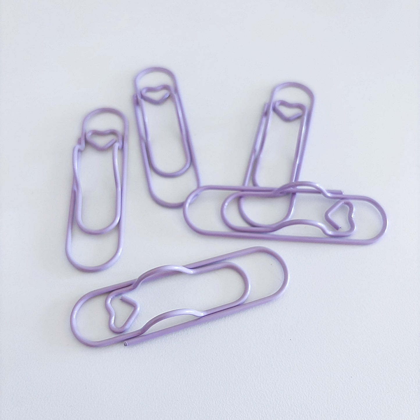 Pastel Pen Holder Paper Clips With Heart