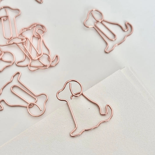 Metallic Puppy Dog Paper Clips
